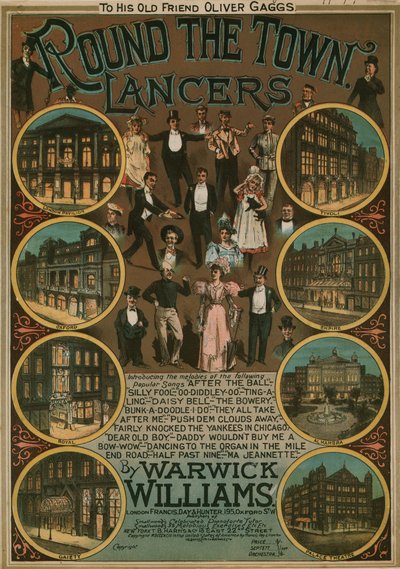 Warwick Williamsin Round the Town Lancers; nuotit tekijältä English School
