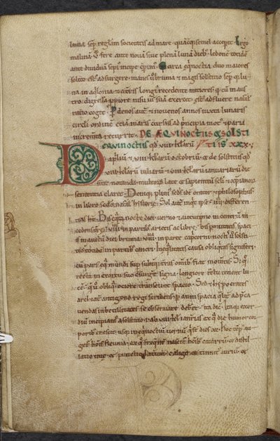 Kuninkaallinen 13. A.XI, f.59vAlkuperäinen D.De temporum ratione.Bede Kunniallinen Sekalaisia laskentaa ja tähtitiedettä koskevia töitä.1000-1100-luku tekijältä English School