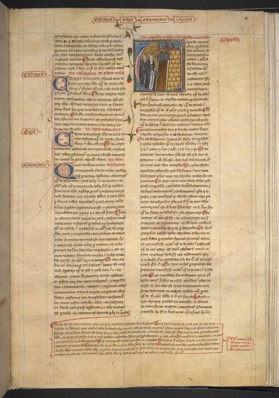 Royal 6 E VI, f. 232, Capella (kappeli), n. 1360-75 (vellum) tekijältä English School