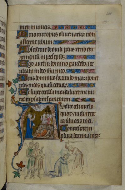 Royal MS 2 B VII f.288r, The Queen Mary Psalter, n. 1310-20 (vellum) tekijältä English School