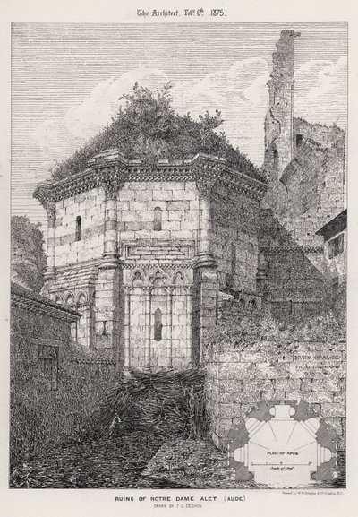 Notre Dame Aletin rauniot, Aude (kaiverrus) tekijältä English School