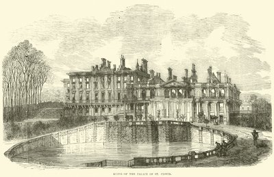 St Cloudin palatsin rauniot, lokakuu 1870 tekijältä English School