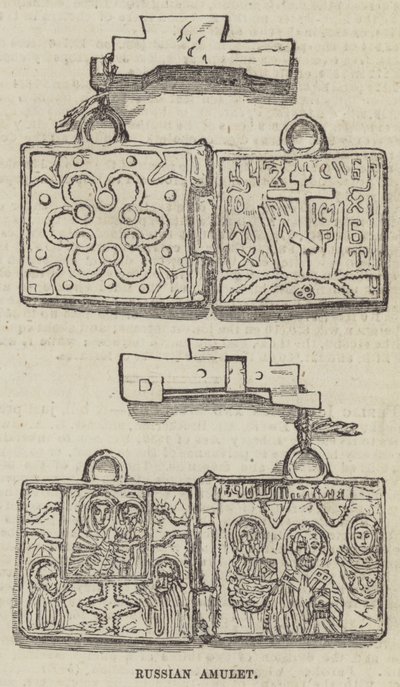 Venäläinen amuletti (kaiverrus) tekijältä English School