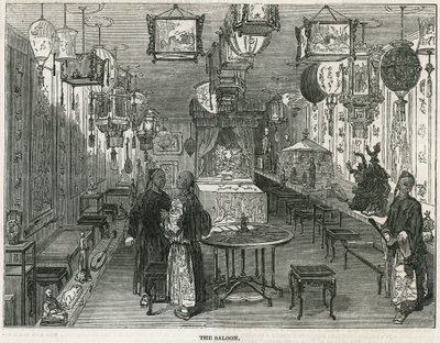 Saloon kiinalaista roskaa tuotiin Lontooseen uteliaisuutena tekijältä English School
