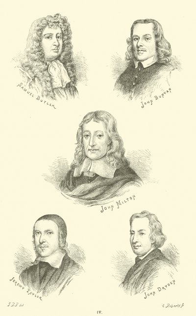 Samuel Butler, John Bunyan, John Milton, Jeremy Taylor, John Dryden tekijältä English School