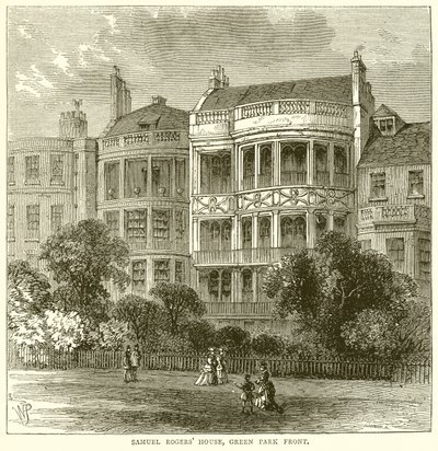 Samuel Rogers House, Green Park Front tekijältä English School