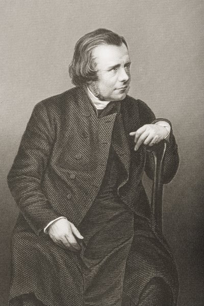 Samuel Wilberforce (1805-73) (litho) tekijältä English School
