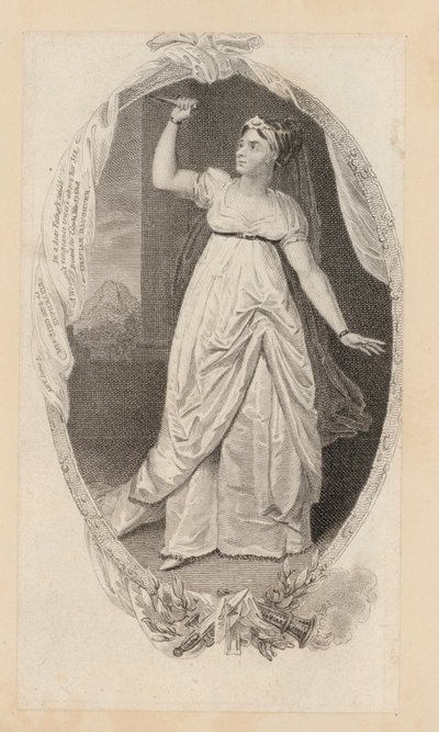 Sarah Siddons, näyttelijä, Euphrasia (kaiverrus) tekijältä English School