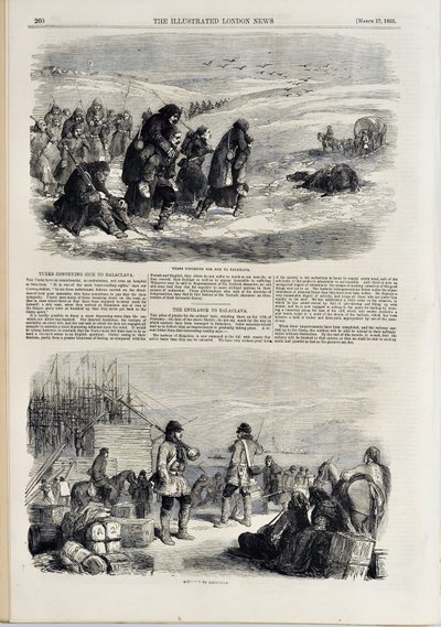 Kohtaus Balaclavasta, The Illustrated London Newsista tekijältä English School