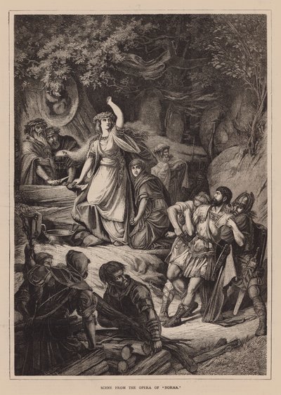Kohtaus oopperasta "Norma" (kaiverrus) (kaiverrus) tekijältä English School