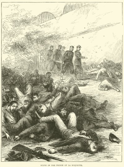 Kohtaus La Roquetten vankilassa, 1871 tekijältä English School