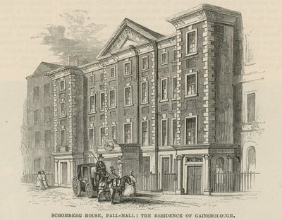 Schomberg House, Pall Mall, Lontoo, Thomas Gainsboroughin asuinpaikka tekijältä English School