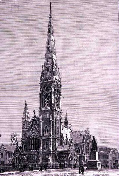 Scots Church, Collins Street, Melbourne, Australia, "Australian Pictures", pub. The Religious Tract Societyn toimesta tekijältä English School