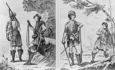 Scottish Soldiers of the Highlands ja Ylämaan upseeri ja kersantti tekijältä English School