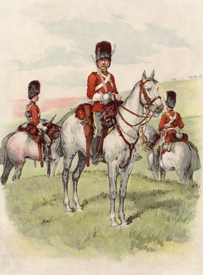 Second Dragons, Royal Scots Grays (chromolitho) tekijältä English School