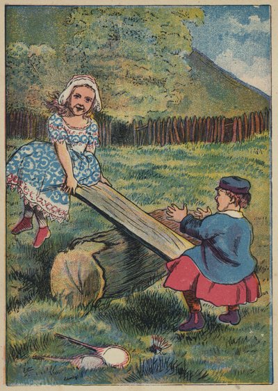 See-Saw, Margery Daw (värilitografia) tekijältä English School