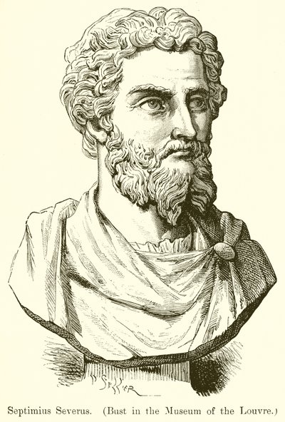 Septimius Severus. (Rintakuva Louvren museossa) tekijältä English School