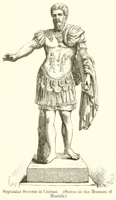 Septimius Severus Cuirassissa. (patsas Münchenin museossa) tekijältä English School