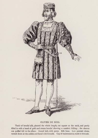 Shakespearen Kuten pidät: Oliver De Bois (litho) tekijältä English School