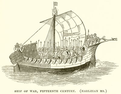 Sotalaiva, 1500-luku. (Harleian neiti) tekijältä English School