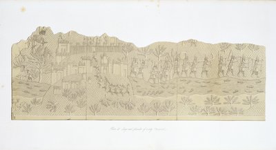 Kaupungin piiritys ja ryöstö, Koujunjik, Austen Henry Layardin (1817-94) levy 40 Ninivestä ja sen jäännökset, julkaistu 1849 tekijältä English School