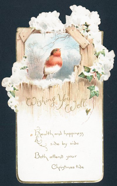 Laulava Robin, joulukortti tekijältä English School