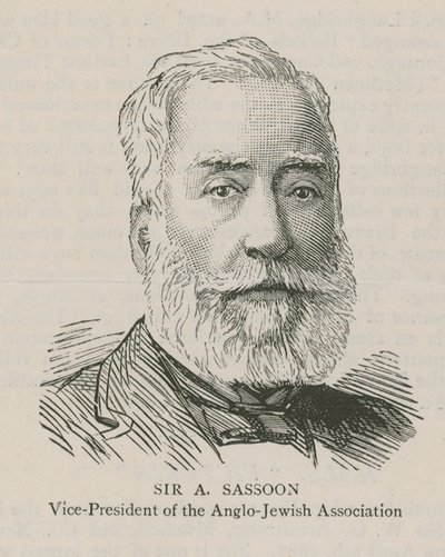 Sir A Sassoon, Anglo-Jewish Associationin varapuheenjohtaja tekijältä English School