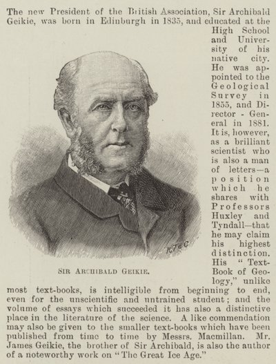 Sir Archibald Geikie (kaiverrus) tekijältä English School