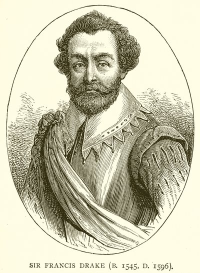 Sir Francis Drake (s. 1545, k. 1596) tekijältä English School