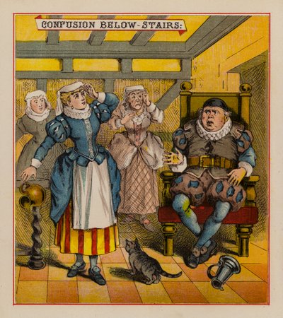 Sir Francis Drake ja hänen peikkonsa (väri litho) tekijältä English School