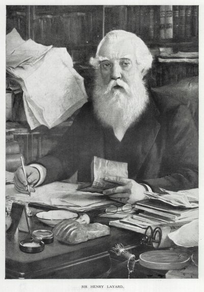 Sir Henry Layard (litografia) tekijältä English School