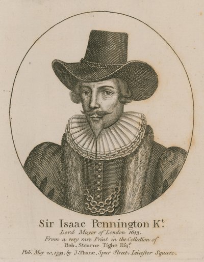 Sir Isaac Pennington, Lontoon pormestari 1643 tekijältä English School