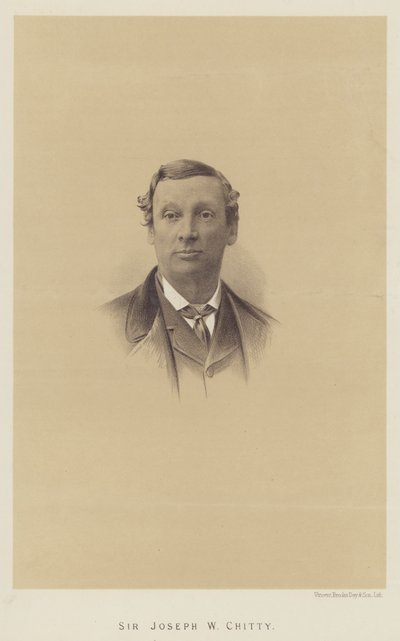 Sir Joseph W Chitty (litho) tekijältä English School