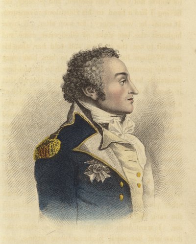 Sir Sidney Smith, brittiläinen amiraali (värillinen kaiverrus) tekijältä English School