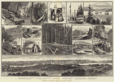 Luonnokset Vancouver Islandista ja Brittiläisestä Kolumbiasta tekijältä English School