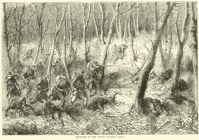 Kahakka metsässä Pariisin ulkopuolella, lokakuu 1870 tekijältä English School