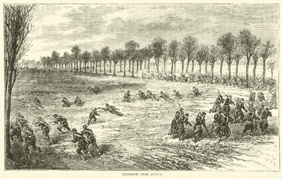 Kahakka lähellä Autunia joulukuussa 1870 tekijältä English School