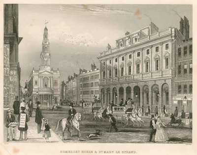 Somerset House ja St Mary-le-Strand, The Strand, Lontoo tekijältä English School