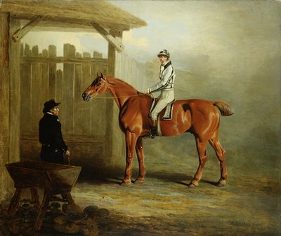 Soothsayer, St. Legerin voittaja 1811 (öljy kankaalle) tekijältä English School