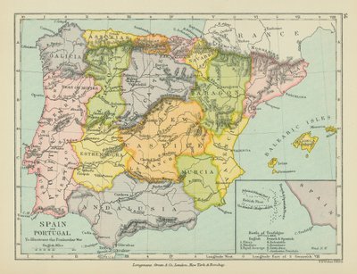 Espanja ja Portugali (värilliset litografiat) tekijältä English School