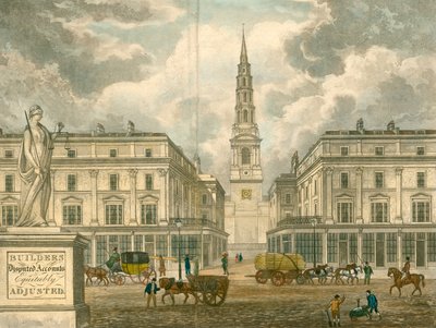 St Brides Church, Fleet Street, Lontoo; Z Skyringin mainoksesta, geodeattor, Primrose Street, Bishopsgate tekijältä English School