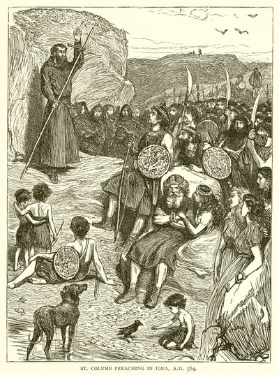 St. Columb saarnaa Ionassa, 564 jKr tekijältä English School
