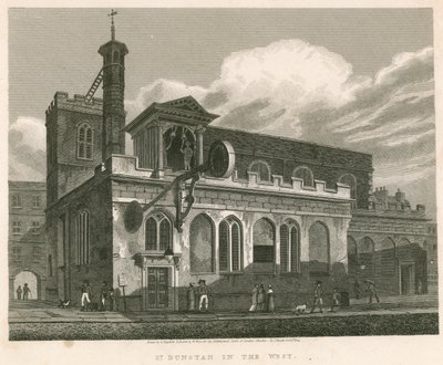 St Dunstan lännessä; St Dunstans Church, Fleet Street, Lontoo tekijältä English School
