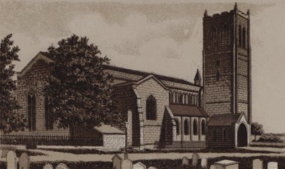 Pyhän Johanneksen kirkko (litho) tekijältä English School