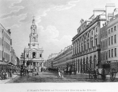 St. Marys Church ja Somerset House Strandissa, 1796 tekijältä English School