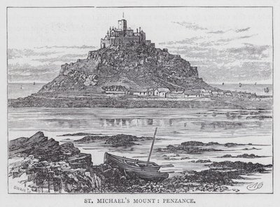 Pyhän Mikaelin vuori, Penzance (kaiverrus) tekijältä English School