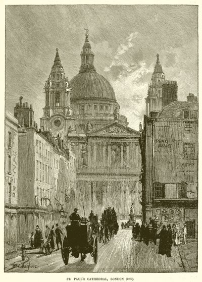 St. Pauls Cathedral, Lontoo (1890) tekijältä English School