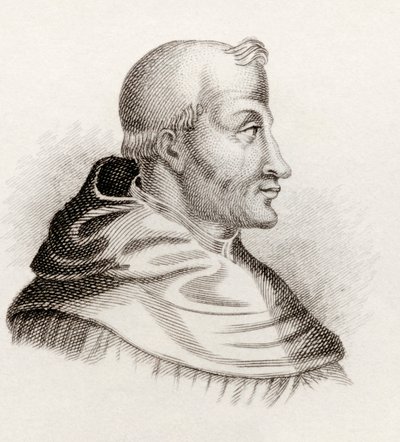 Pyhä Tuomas Akvinolainen, Crabbesin historiallisesta sanakirjasta, julkaistu vuonna 1825. tekijältä English School