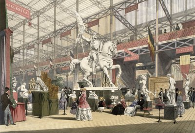 Patsaat vuoden 1851 suuren näyttelyn Belgiassa, Dickinsonin kattavista kuvista (värilitho) tekijältä English School