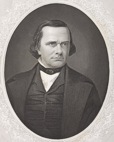 Stephen Arnold Douglas, "Gallery of Historical Portraits" -julkaisusta n. 1880 tekijältä English School